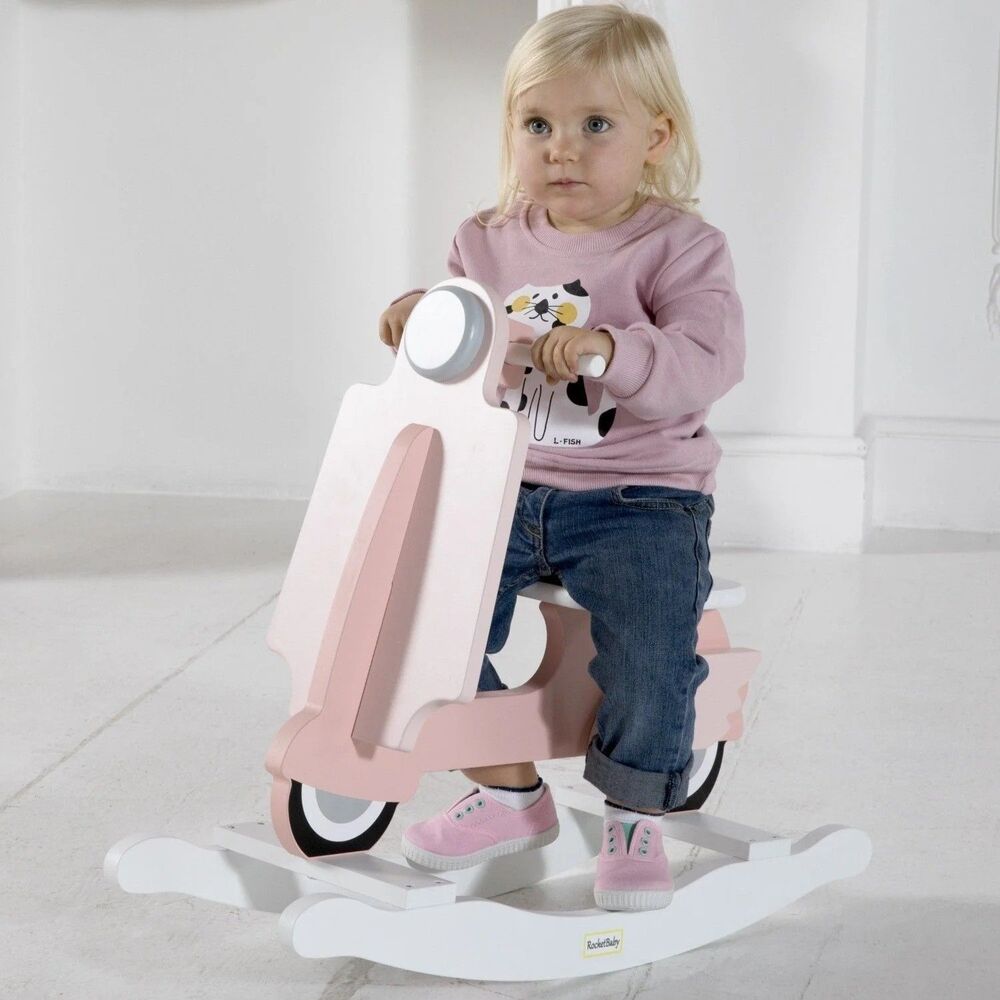 RocketBaby Rocking Toy Scooter Pink - Picture 5 of 6